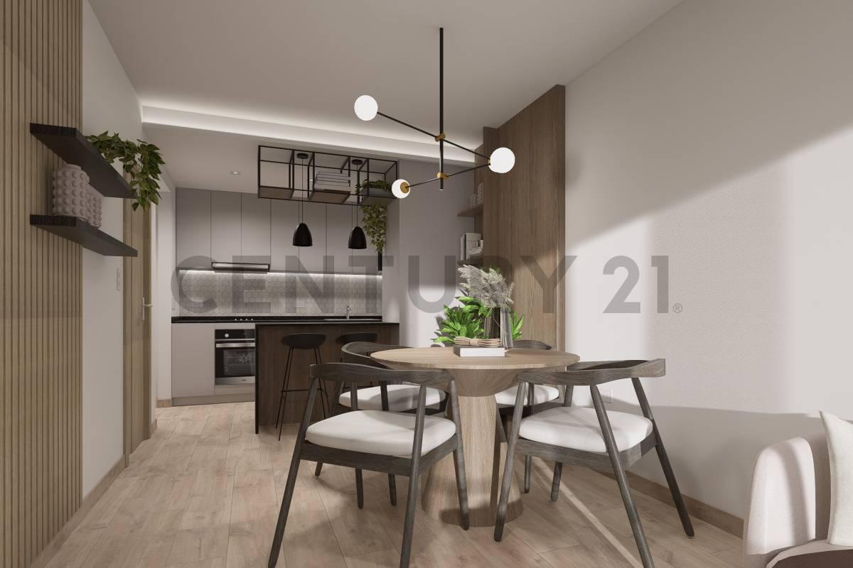 Departamento de 2 ambientes al contrafrente en 2° piso, balcon aterrazado, toilette y suite, Premium — foto 1
