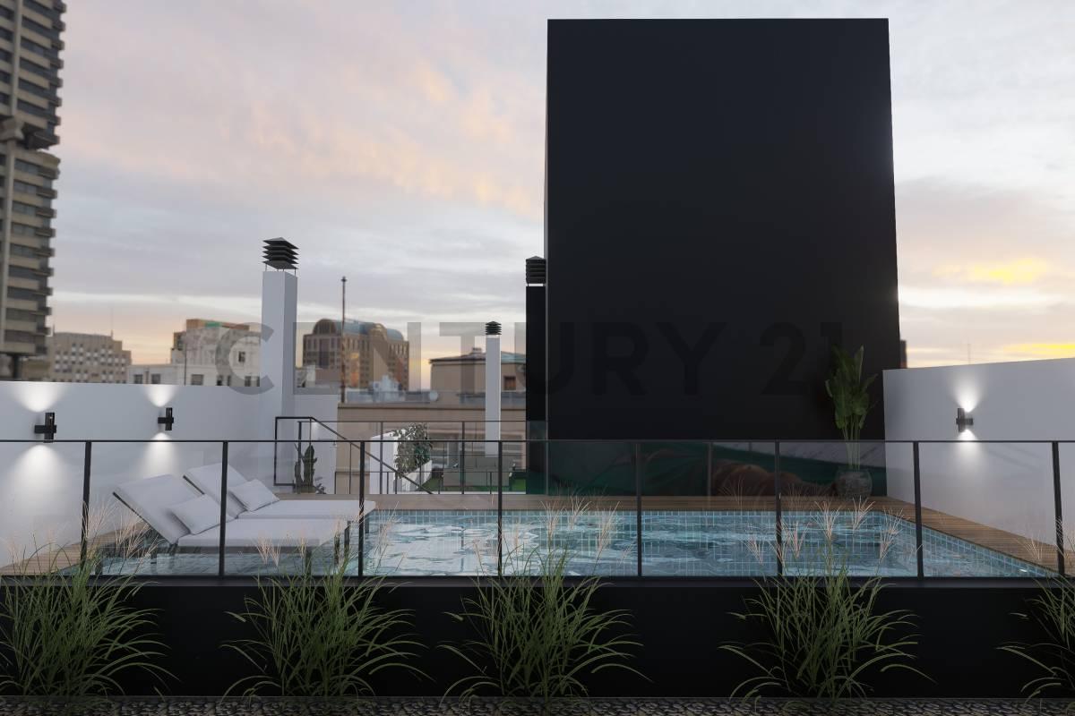 Departamento de 2 ambientes en 3° piso al contrafrente, balcon aterrazado, toilette, suite, Premium, — foto 1