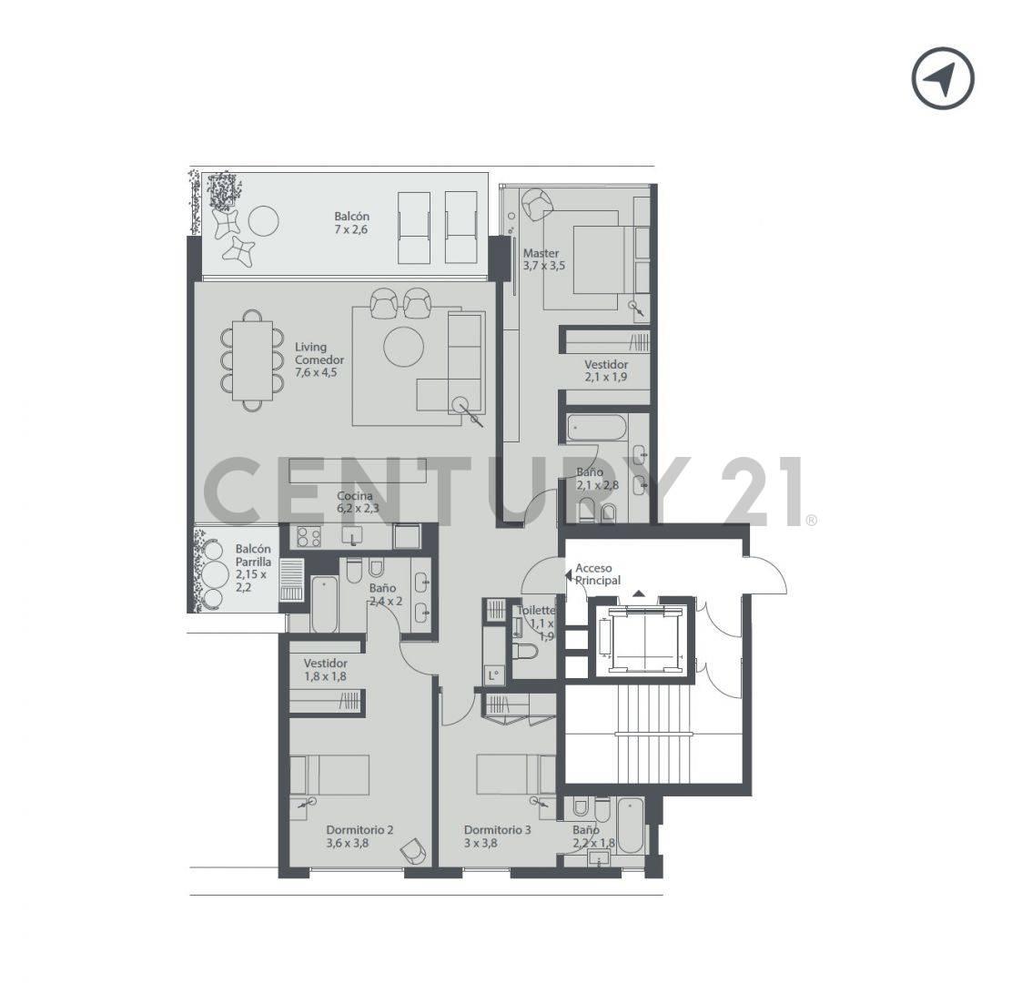 OCEANA Nordelta unidad de 4 ambientes con balcón — foto 1
