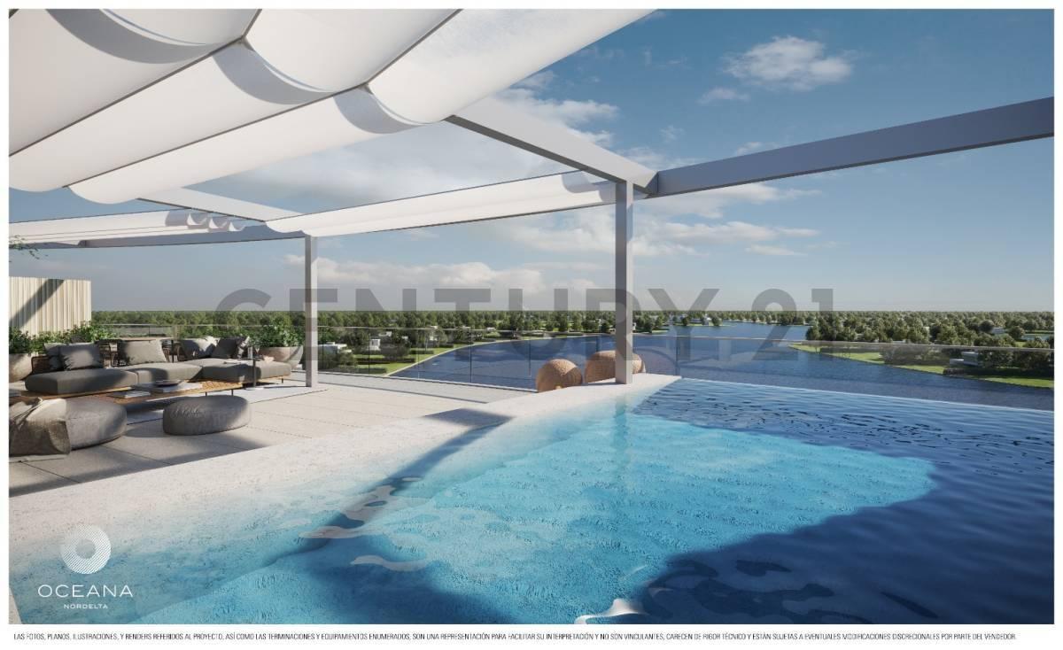 OCEANA Nordelta unidad de 3 dorm con terraza y piscina privada en VENTA — foto 1