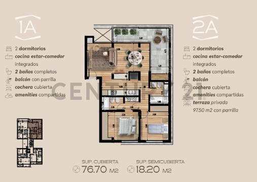 VENTA, Departamento de 2 dormitorios con cochera y terraza privada de Pozo, CITY BELL — foto 1