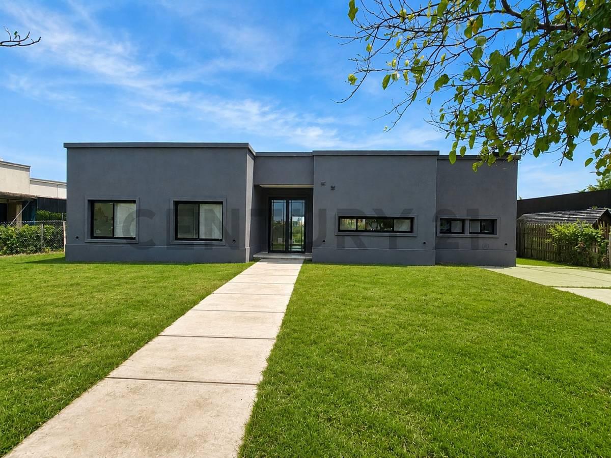 VENTA CASA 5 AMBIENTES UNA PLANTA VISTA AL AGUA EL CANTÓN ESCOBAR — foto 1