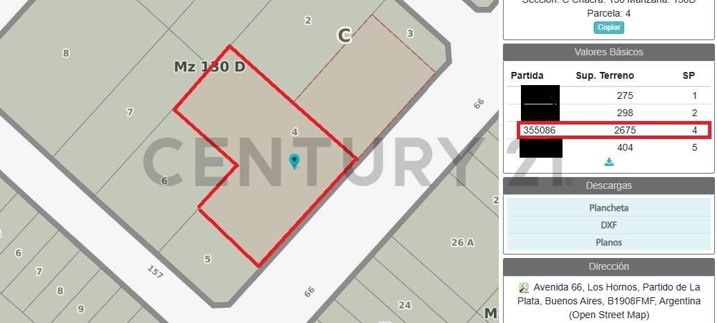 Terreno/Lote en venta Av 66 e/ 156 y 157 Los Hornos — foto 1