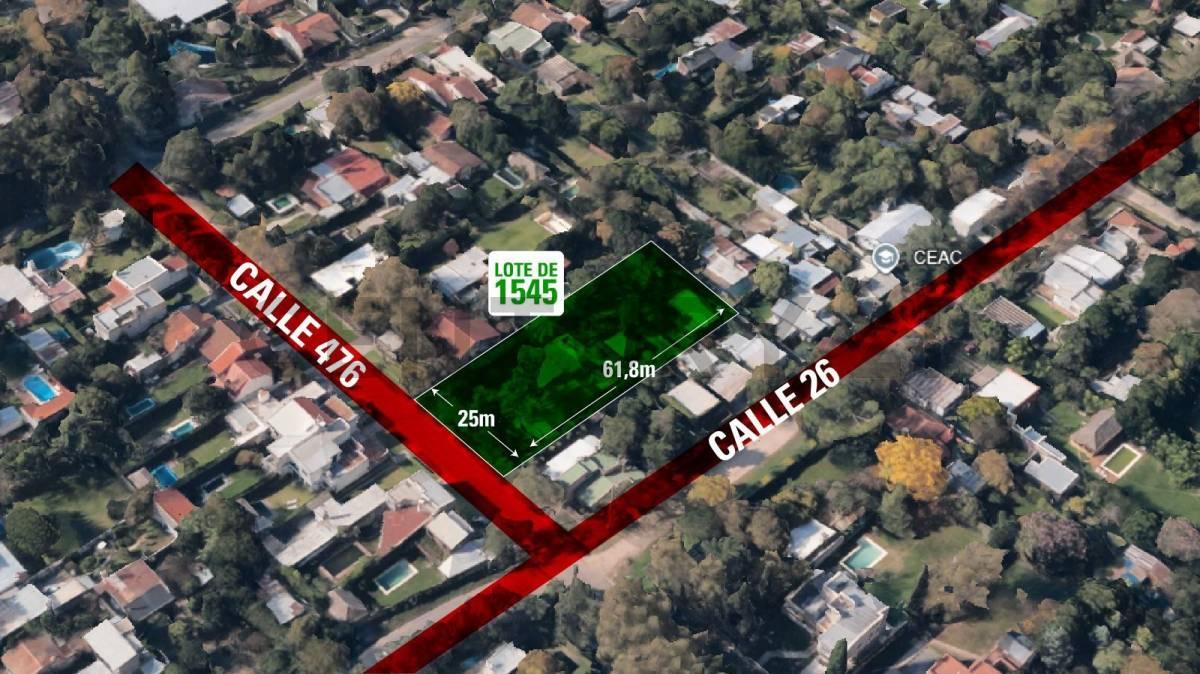 Lote en venta en City Bell - Calle 476 entre 25 y 26 — foto 1