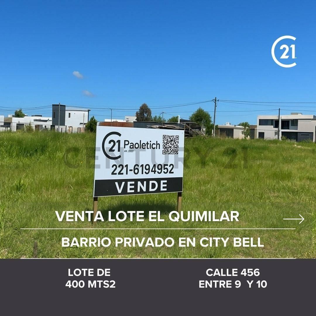 Venta Lote City Bell, Quimiliar — foto 1