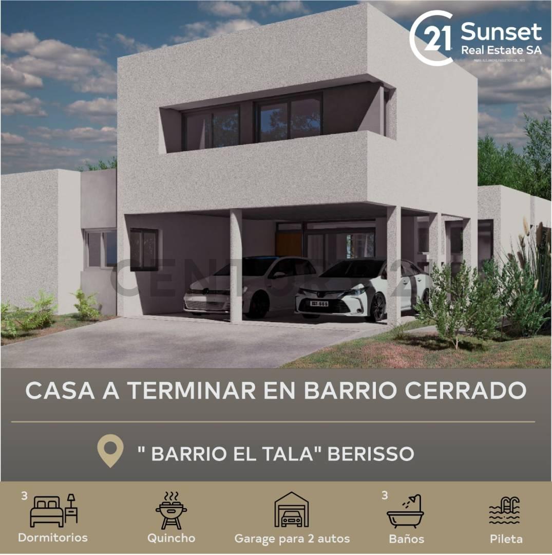 Casa a terminar en barrio cerrado El Tala — foto 1