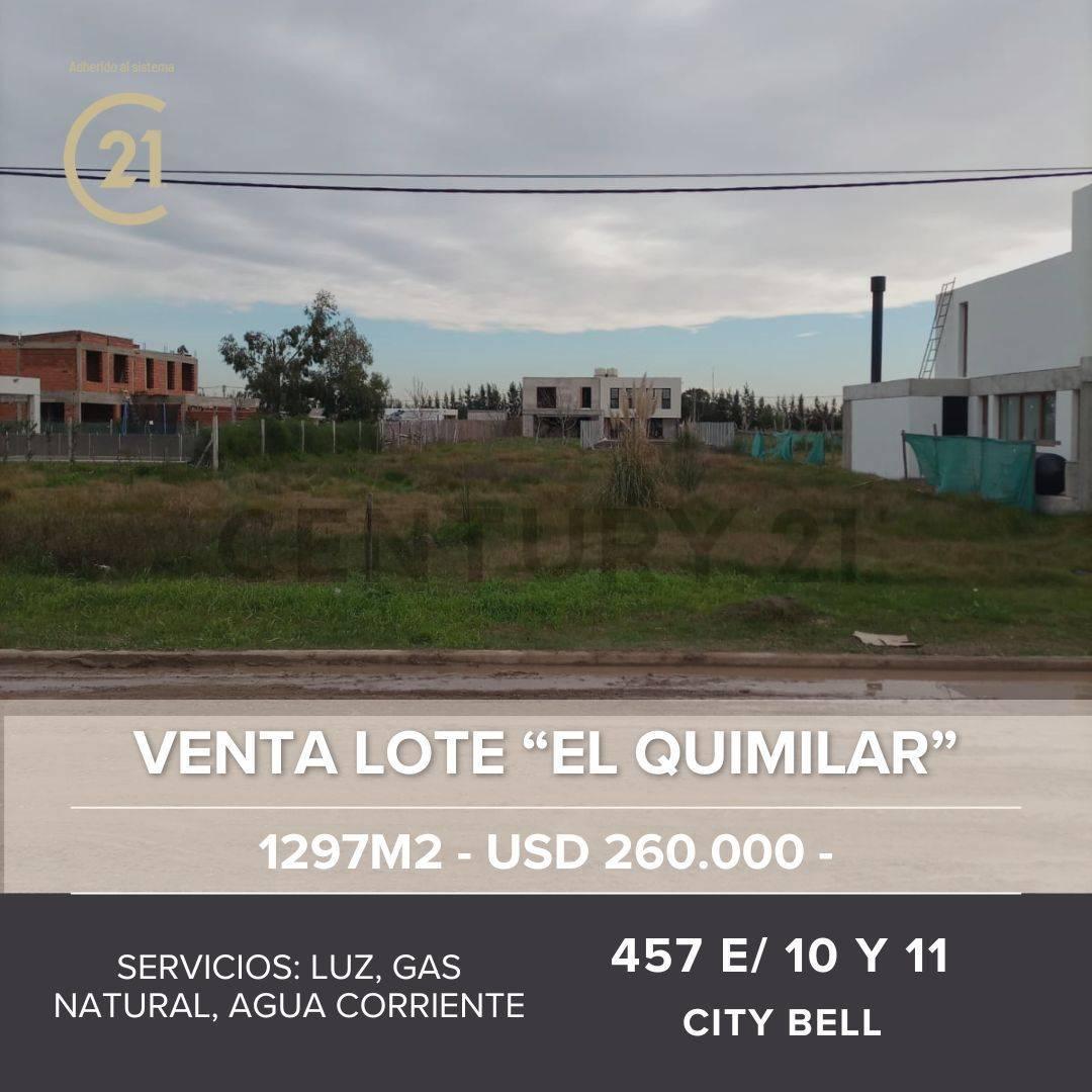 Lote en Venta El Quimilar City Bell — foto 1