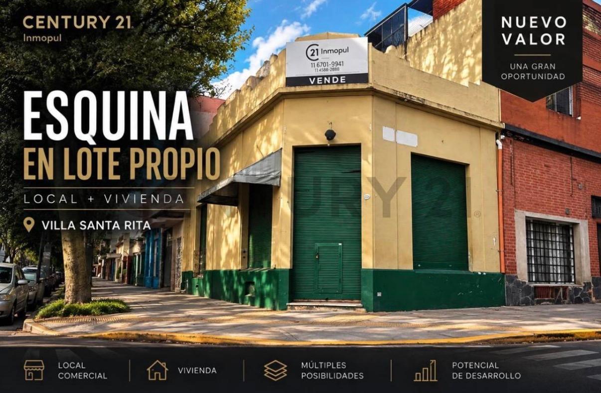 Esquina en lote propio con local + vivienda | Villa Santa Rita — foto 1