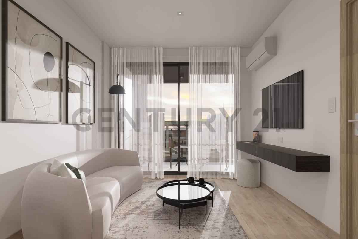 Departamento de 2 ambientes al contrafrente en 6° piso, balcon aterrazado, toilette, suite, Premium, — foto 1