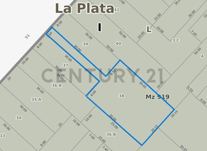 VENTA LOTE ,LA PLATA - AV 51 18 Y 19. — foto 1