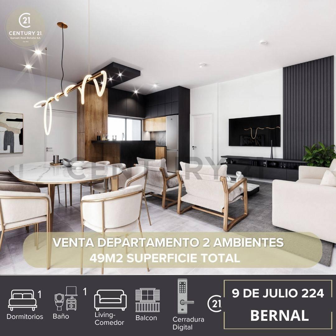 VENTA DEPARTAMENTO 2 AMBIENTES BERNAL CENTRO — foto 1
