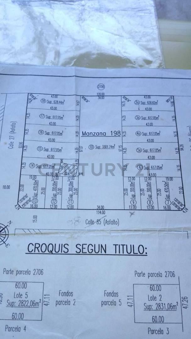 86 e/ 26 Y 27 - LOTE EN VENTA — foto 1