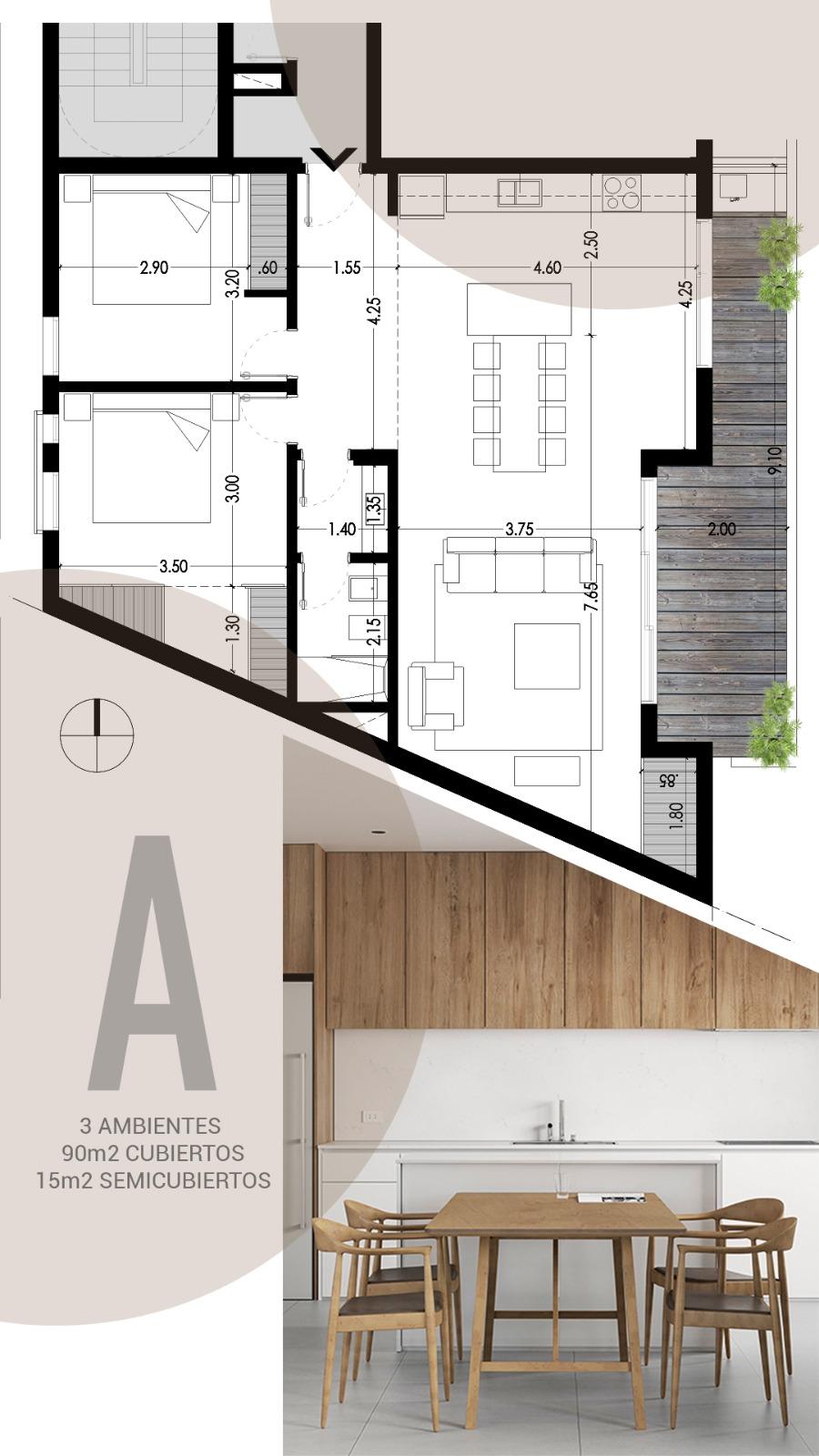 Departamento 2 dormitorios en POZO en venta en La Plata — foto 1