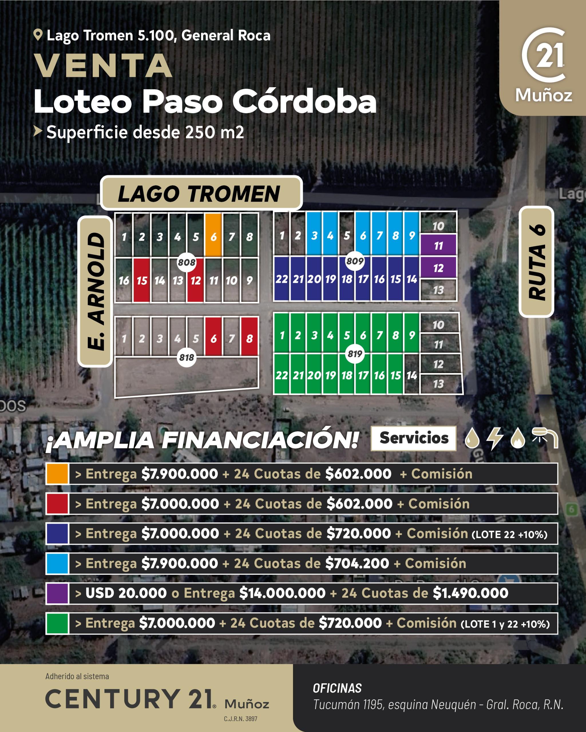 Pre-Venta terrenos Paso Cordoba General Roca — foto 1