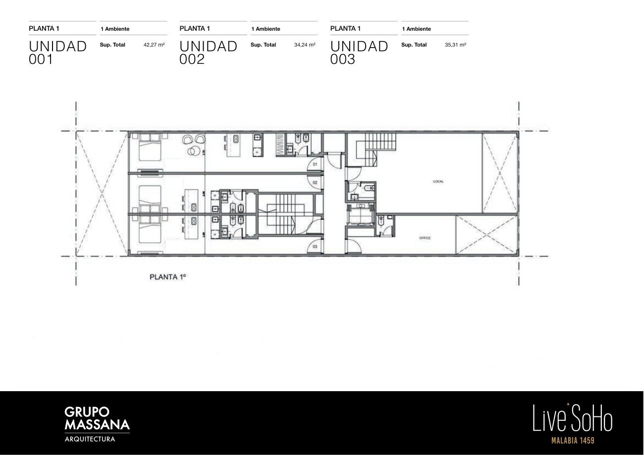 VENTA - PERMUTA - DPTO MONOAMBIENTE - PALERMO SOHO - 42 M2 — foto 1