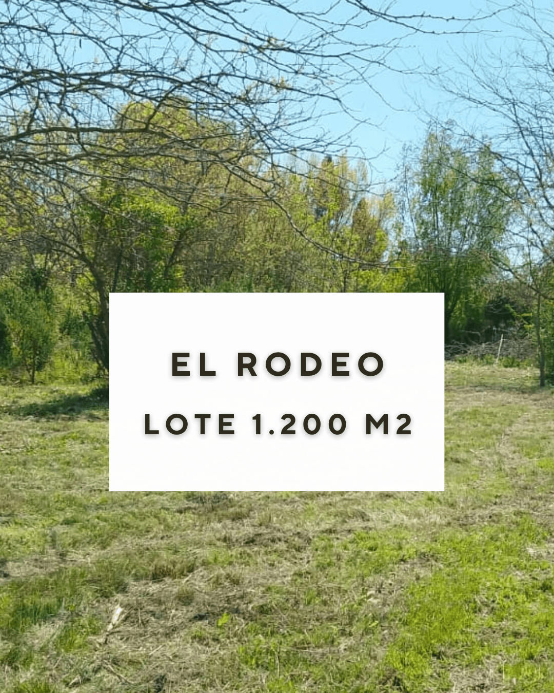 Terreno de 1200 m2 en venta en El Rodeo | Etcheverry | La Plata — foto 1